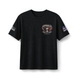 Patriotic USA Flag Sleeve Tee - 'God Bless America' Short Sleeve Shirt - Image 3